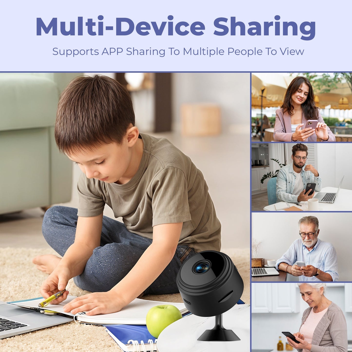 Wireless Indoor Security Camera Pro - Protect Your Family from Robberies and Burglaries