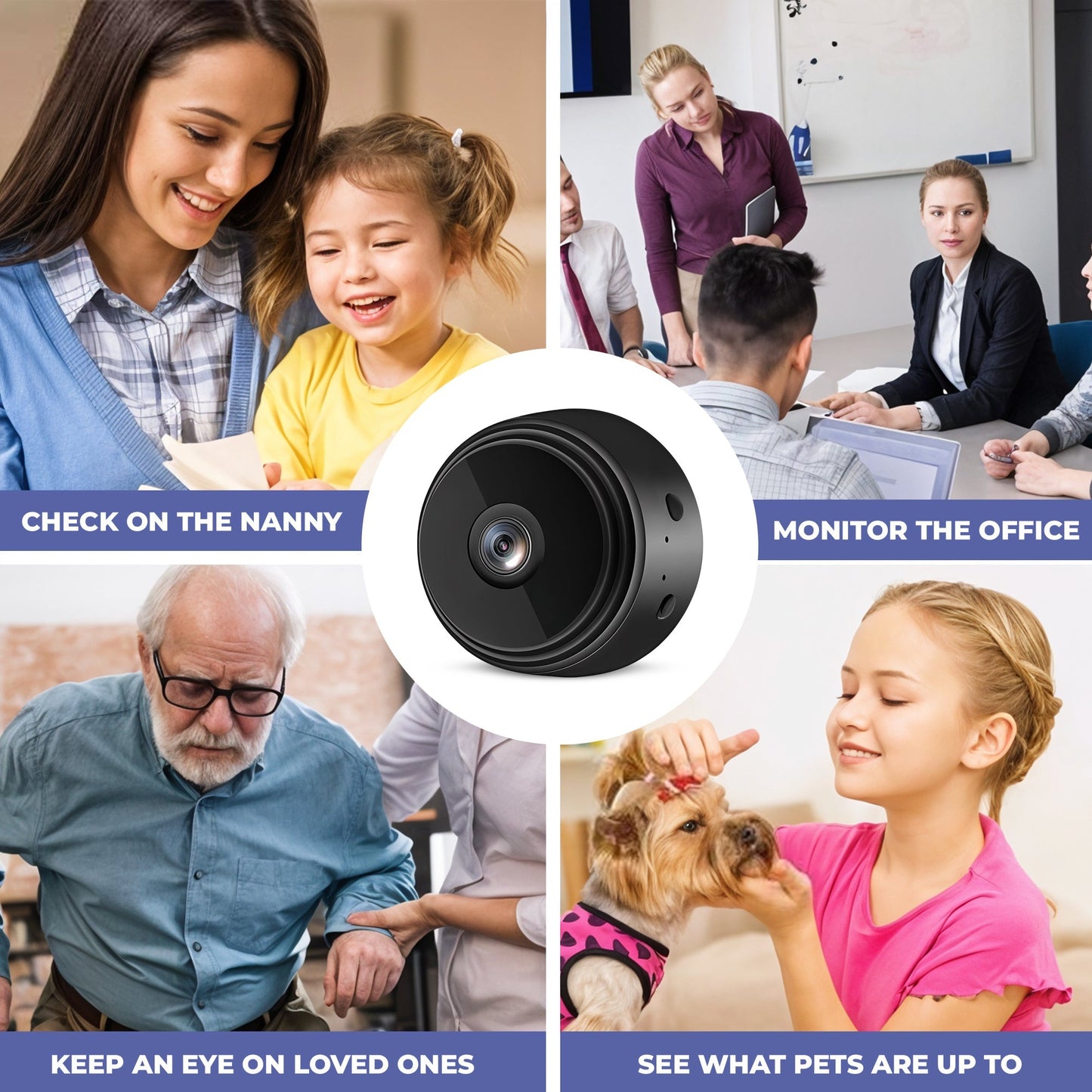 Wireless Indoor Security Camera Pro - Protect Your Family from Robberies and Burglaries