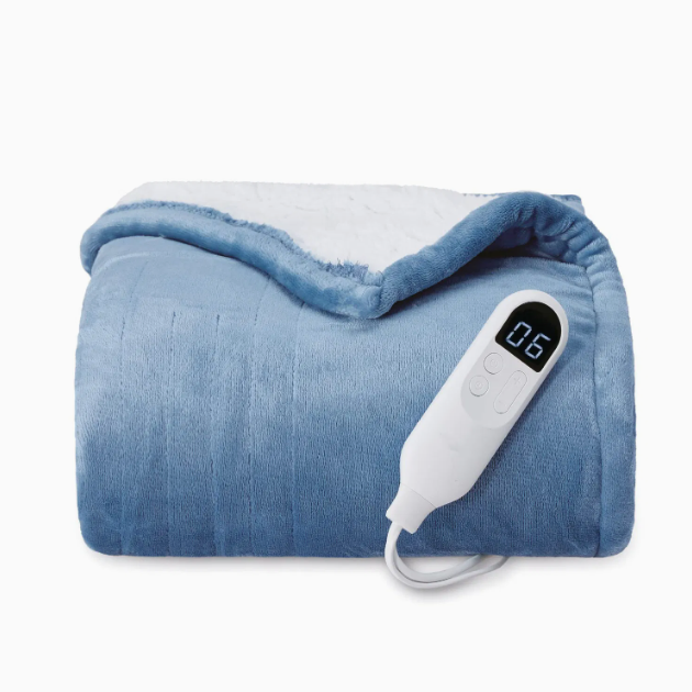 Heating Throw Blanket – Electric Heated Throw with Digital Display, 3 Heat Settings, Auto Shut-Off & Washable