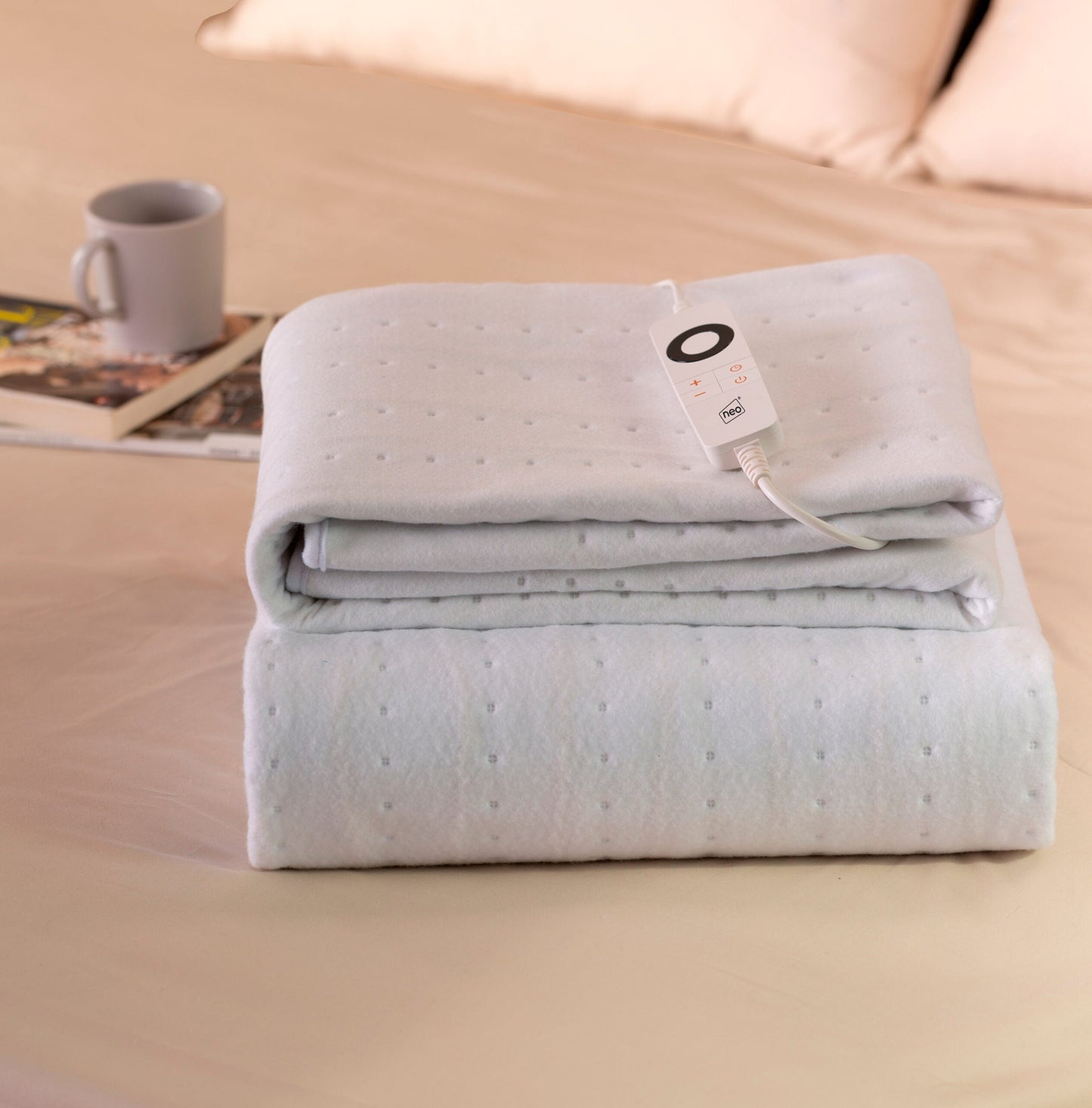 Neo Electric Heated Underblanket Single – 6 Heat Settings, 3 Timer Options, Washable & Energy Efficient