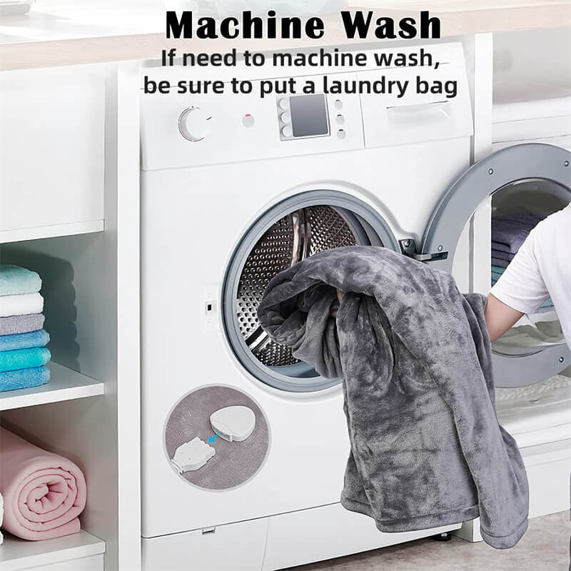 Electric Heated Throw Blanket 130×160 cm – 6 Heat Levels, Auto Shut-Off Timer, Machine-Washable Flannel/Fleece – 120W, 230V (UK)