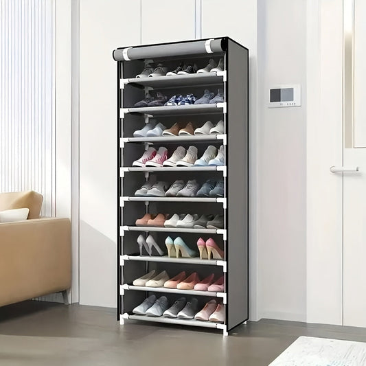ShoeMate™ Multi-Functional Shoe Organizer – Rack with Dust Cover