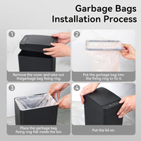 CleanWave™ Smart Sensor Trash Can – Touchless Automatic Bin, 12L Compact Design