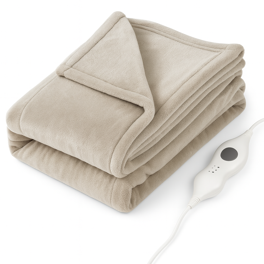 Warm & Soft Electric Heated Blanket – 3 Heat Levels, Auto Switch-Off, USB Powered, Washable, Extra Safe