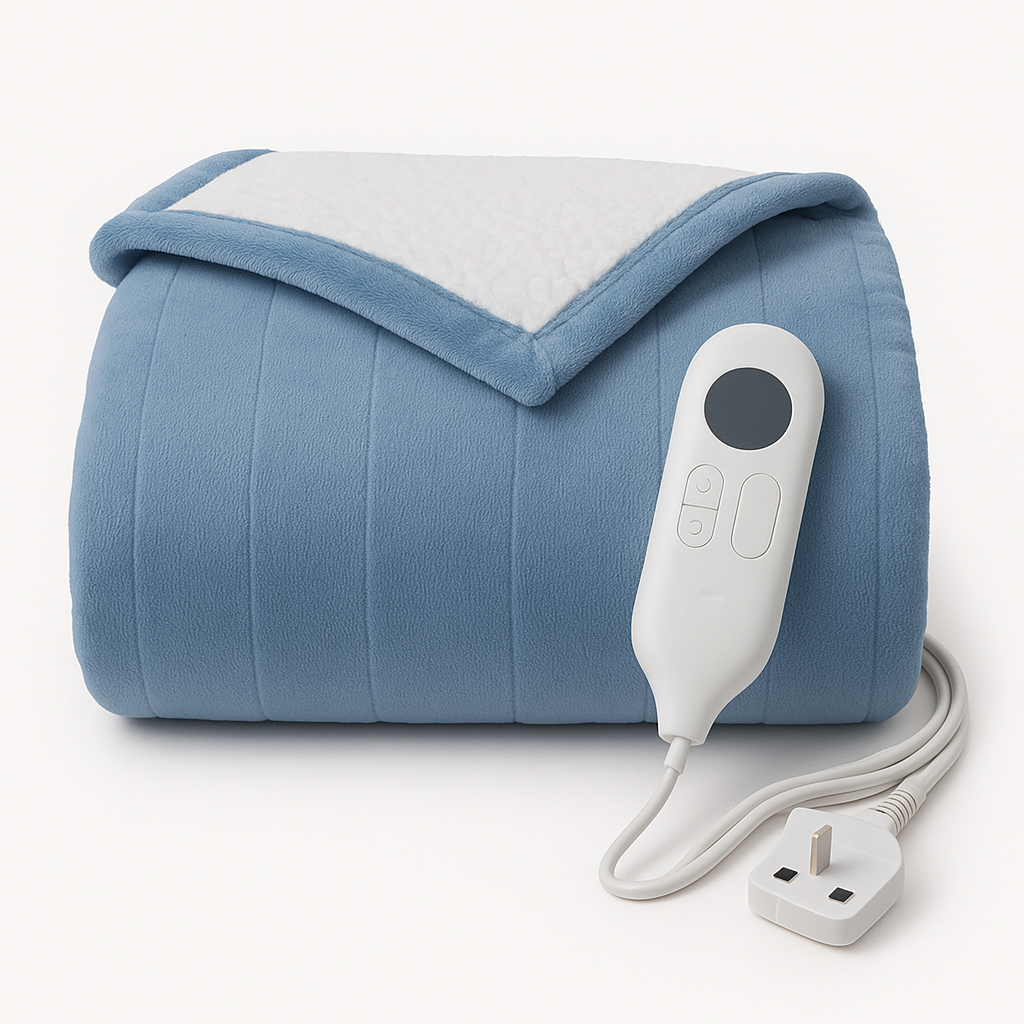 Heating Throw Blanket – Electric Heated Throw with Digital Display, 3 Heat Settings, Auto Shut-Off & Washable